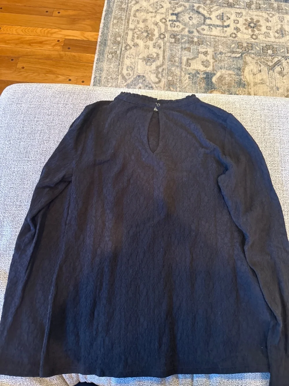 NEVER WORN Loft Black long sleeve lace shirt - Picture 5 of 5